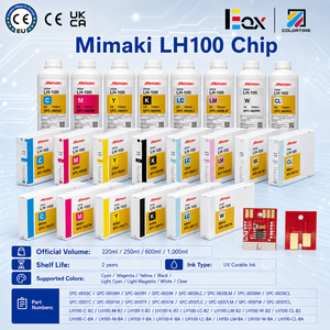 Puce d'imprimante LH100 compatible avec les systèmes d'encre UV Mimaki JFX200, <span class=keywords><strong>JFX500</strong></span>, UJF3042, UJF6042, UJF7151 (250 ml, 1000 ml) – Fournitures de système d'encre UV, produit stable - Product Image 2