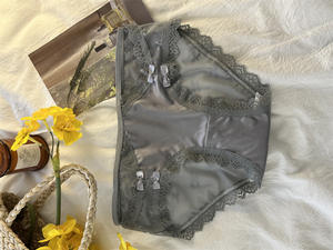 Nouvelles culottes en dentelle transparente pour femmes matures et jeunes filles, en satin respirant à l'avant, style français, vente en gros - Product Image 6