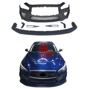 ลิ้นกันชนหน้าคุณภาพสูงสำหรับ Infiniti Q50 2014+ คาร์บอนไฟเบอร์แท้ ชุดแต่ง Boky - Product Image 3