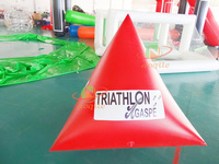 Marque flottante scellée personnalisée Bouée de compétition de triathlon aquatique Grande bouée d'avertissement de natation aquatique