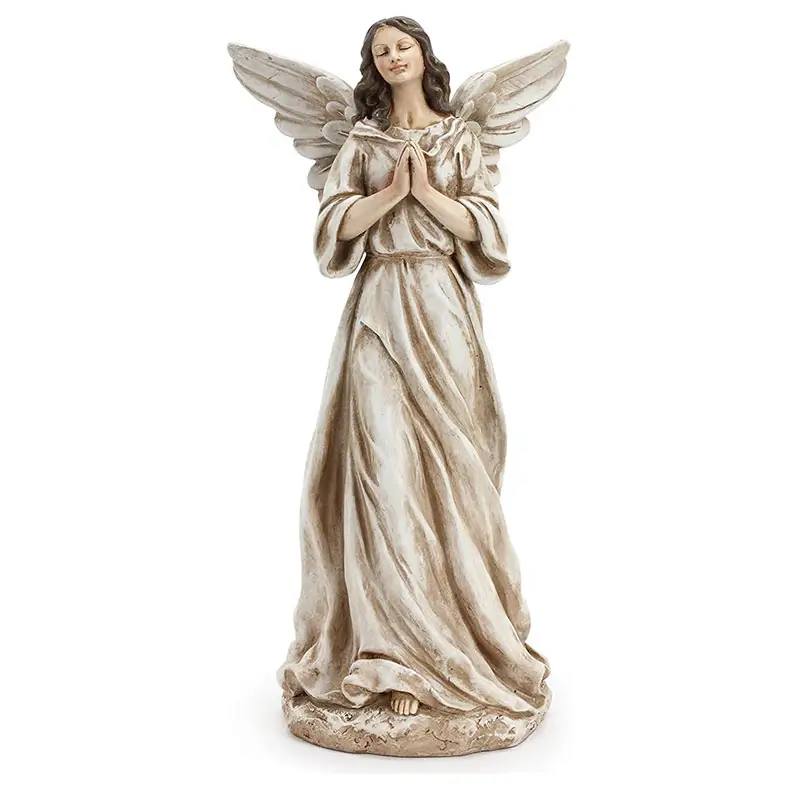 Large Resin Angel Statue Peaceful and Serene Praying Angel Figurine Crafts