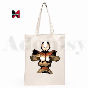Avatar cuối cùng airbender aang và appa phim hoạt hình đồ họa Hipster phim hoạt hình in Túi mua sắm cô gái thời trang giản dị gói Túi xách tay - Product Image 4