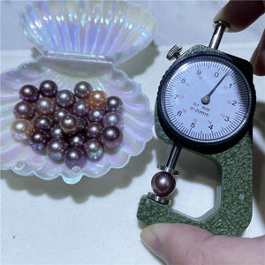 Perles d'eau douce Edison Semir Jewelry 10-12 mm, cercle parfait, micro défauts, couleurs mélangées, perles en vrac et pour la création de bijoux - Product Image 4