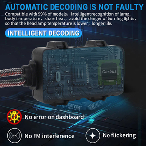 Faro Delantero LED para Coche F4 de Alto <span class=keywords><strong>Lumen</strong></span> 300W 60000LM, Sistema de Iluminación Automotriz Universal, Bombilla para Auto 9005 9006 H7 H4 - Product Image 4