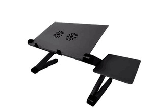 Bilgisayar masası alüminyum alaşım katlanır ayarlanabilir Laptop standı dizüstü bilgisayar 360 derece bilgisayar masası yatak Nearpow - Product Image 4