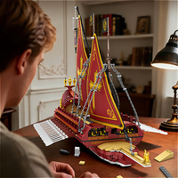 Reobrix 66105 2026 Nuevo Modelo de Velero MOC, Adorno Educativo, Barco Creativo, Juguetes de Bricolaje, Regalo para Adultos, 3387 Piezas, Juego de Bloques de Construcción