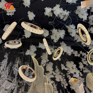 SMOOTH Luxury <b>Wedding</b> <b>Ceiling</b> <b>Decoration</b> Round Ring <b>Wedding</b> light For <b>Wedding</b> Festival Stage Hotel <b>Ceiling</b> <b>Decoration</b> - Product Image 4
