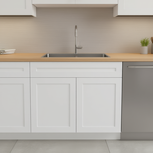 Gabinete Bajo Blanco Estilo Shaker de 36 Pulgadas con Puertas de Cierre Suave, Estante Ajustable, Gabinete de Cocina para Debajo del Fregadero, Estilo Contemporáneo - Product Image 2