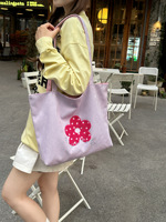 Sac fourre-tout HAOXUAN vintage à motif floral créatif automne 2026 - Sac à bandoulière durable grande capacité avec fermeture éclair pour le travail