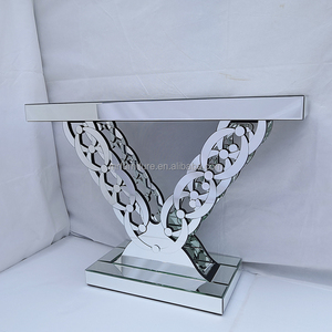Console a specchio in cristallo moderno <span class=keywords><strong>con</strong></span> specchio a <span class=keywords><strong>parete</strong></span> mobili per uso alberghiero - Product Image 3