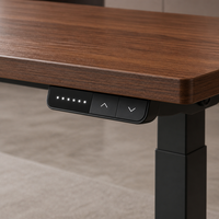 Scrivania Elettrica Regolabile in Altezza con Doppio Motore Nascosto, Tavolo Ergonomico per Ufficio e Casa, Scrivania Sit-Stand
