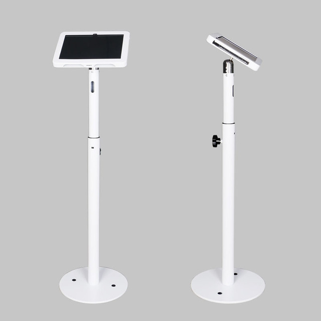 Kefute Direct Sale Tablet Stand Anti-Theft Lock Function Supports Various Sizes Metal Exhibition Floor Stand