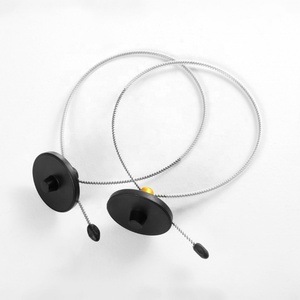 100 Etiquetas Antirrobo EAS RF de 8.2MHz para Botellas con Cable de Acero de 51CM, Etiquetas Rígidas con Cable para Prevenir Pérdidas en Supermercados - Product Image 6