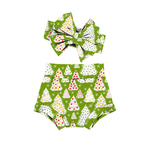 Productos de Moda: Pantalones Cortos de Cintura Alta para Bebés con Diadema de Lazo, Estampados de Arcoíris, Shorts para Niñas Pequeñas, Shorts de Boutique para Niñas - Product Image 4