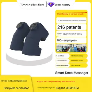 Masajeador de rodilla de calefacción eléctrica para el hogar personalizado con rodillera de vibración de control de temperatura inteligente - Product Image 2