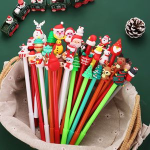 Weihnachts-Kugelschreiber aus Kunststoff mit Logo, personalisierbarer Stift mit Weihnachtsmann-Rentier, geeignet als Geschenk für Kinder, Kugelschreiber Großhandel - Product Image 2