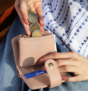 Small <b>Wallet</b> Women Blocking Bifold Card Holder Leather <b>Wallets</b> with Zipper Coin Pocket Brown - Product Image 6