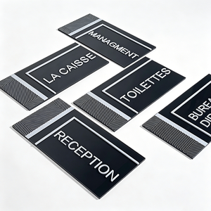 Letreros Personalizados para Puertas de Baños y Recepciones, Letreros con Número de Habitación de Hotel, Letreros 3D con Nombre para Puertas de Oficina - Product Image 1