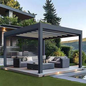 Pergola de jardin extérieure conçue comme des pavillons ou des tonnelles élégants, offrant une ombre durable et des espaces de loisirs - Product Image 3