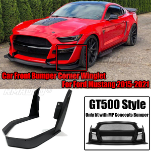 สปอยเลอร์กันชนหน้าทรง GT500 จำนวน 2 ชิ้น สำหรับรถฟอร์ดมัสแตง ปี 2015-2021  สำหรับกันชนแบบ MP Concepts เท่านั้น - Product Image 1