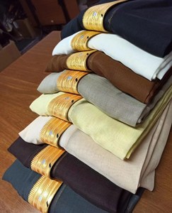 Bufandas marroquíes omaníes para dormir, tela de poliéster hilado de algodón para hombres, diseño Thobe musulmán Kurta para hombres, capa Bisht negra - Product Image 2