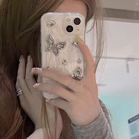 Kristall klare Diamant Stein Design Handy hülle für iPhone 13 14 15 16 Bulk Handy hüllen für I Phone 17 Pro Max klare Hülle