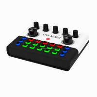 Carte son F993 directe usine, 7 modes de scène, 10 effets, interface audio OTG pour suppression du bruit sans fil/filaire