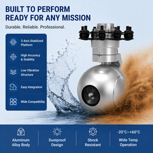 Dual Sensor PTZ <b>Camera</b> with Thermal and Visible Light 40X Zoom 3-Axis Stabilization Multi-Target Tracking Function - Product Image 6