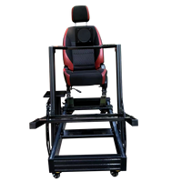 Cockpit de simulation de course en aluminium 40120, configuration complète, robuste, avec siège, base de volant G25, kit de simulateur de course personnalisé