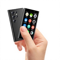 Téléphone portable élégant Pocket Mini XS24 Pro 2 Go 16 Go Double SIM Quad Core 3,0 pouces Android 9.0 Prise en charge du français/allemand/espagnol/anglais