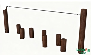 Série d'équipements de jeu d'extérieur de haute qualité pour l'entraînement physique des enfants, adaptés aux écoles maternelles, aux communautés et aux parcs, écologiques et sûrs - Product Image 4