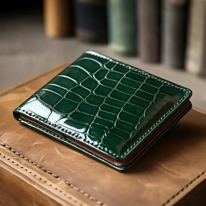 <span class=keywords><strong>Portafoglio</strong></span> in pelle corta personalizzato di fascia alta <span class=keywords><strong>verde</strong></span> scuro in vera pelle portafogli per gli uomini - Product Image 3