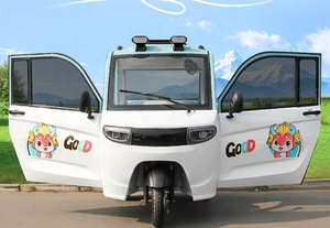 Taxi tricycle électrique miniature personnalisé Meiyun, 1500W-3000W, carrosserie fermée, <span class=keywords><strong>3</strong></span> passagers, 30-50 km/h - Product Image 2