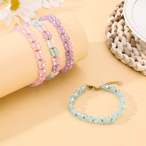 Wholesale Delicate Colorful Glass <b>Crystal</b> Beaded Bracelet Handmade <b>Animal</b> Charm Bracelets for Women Girls Jewelry Gift - Product Image 3