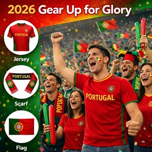 Set de Regalo de Artículos para Fanáticos del Fútbol, Souvenirs y Recuerdos de Actividades, Sudadera con Capucha, Gorra, Mochila, Botella, Pulsera, Llavero, Bandera para Eventos Deportivos Globales - Product Image 1