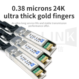 <span class=keywords><strong>ETU</strong></span> 100G QSFP28 a 4 * SFP28 Cable de la serie DAC Longitud personalizable Cable de cobre DAC Compatible con conmutador de red 100G DAC - Product Image 2