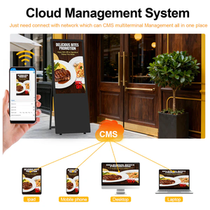 Affichage numérique d'intérieur de 32 pouces, écran publicitaire <span class=keywords><strong>sur</strong></span> pied, <span class=keywords><strong>Android</strong></span> 11, haute luminosité, pour la promotion en centre commercial et en magasin - Product Image 3