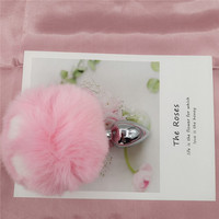 Plug anal en fourrure véritable pour femmes, modèle « Sey Toy Tails », avec porte-clés queue de renard, pour sacs à accessoires sexuels pour adultes, vente en gros, bon prix, fourrure véritable