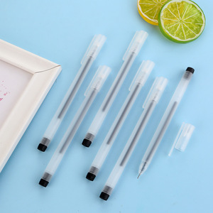 Minimalista Gel Mate 0,5 Mm Punta de Aguja Estudiante Estudio Papelería Oficina Firma Pluma Negra - Product Image 6