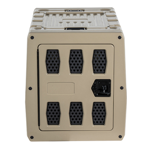 Kuer nhựa xe giao thông vận tải rotomolded lồng di động vật nuôi du lịch lớn con chó hộp ký gửi cũi lồng trong nhà - Product Image 4