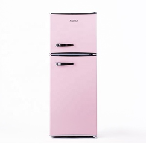 Réfrigérateur rétro de style ventage 116L MDFR120-RE refroidissement direct dégivrage réfrigérateur rétro à double porte pour usage domestique - Product Image 6