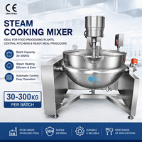 Olla Industrial a Vapor con Calentamiento Indirecto para Producción de Mermelada, Salsas y Dulces, Olla de Cocción Automática con Agitador