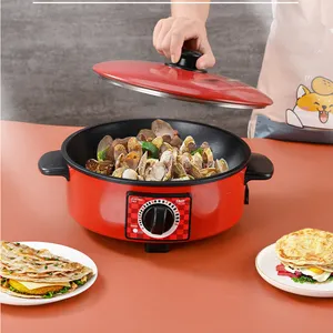 Thailand And Myanmar Popular Electric Red Hot Pot Electric Wok Pan Home Electric Skillet Frying Pan