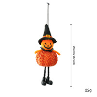 1/4PCS Festival Fête Scène Halloween Décoration Fil d'Or Citrouille Sorcière Poupée Suspendue