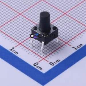 TS-1002-AR09026 Tactile Switch Through hole Component (THT),6x6mm Switch Single Pole Single Throw Round Button 2.6N Through Hole - Product Image 1