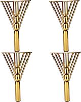 Möbelbeine in Gold-Dreiecksform, 4 Stück, Robuste Metalltischbeine für Sofa, Kommode und Schrank