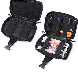 Personnalisé vert Portable tactique sac de matériel de pêche multifonctionnel Polyester fermeture à glissière Sports de plein air voyage premiers soins - Product Image 2