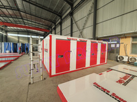 Conteneur de stockage mobile pliable à plusieurs portes de 20 pieds, imperméable, auto-assemblable, pliable, conteneur de stockage plat