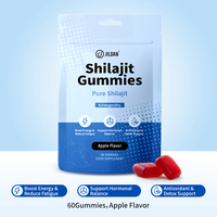 Gummies de Shilajit Pur et d'Ashwagandha Saveur Pomme : Énergie, Soulagement de la Fatigue, Équilibre Hormonal, Antioxydant, Détox