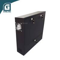 Gcabling Boîtier de sécurité noir avec serrure de contrôle pour enregistreur DVR NVR Full HD 1080p, pour rack CCTV 6 pouces et boîtier de sécurité pour véhicule